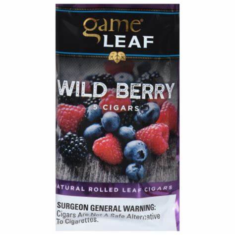 GAME CIGARILLOS - GAME LEAF 5PK 3.79 WILD BERRY